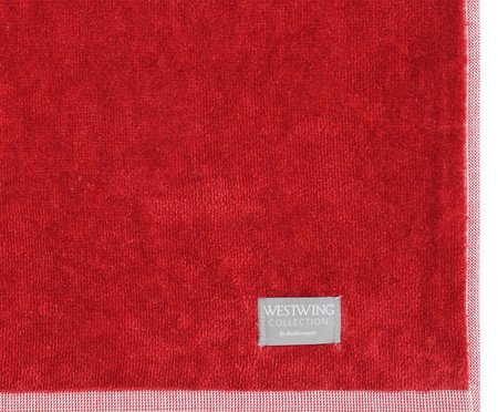 Toalha de Praia Phuket Vermelho e Off-White | Westwing