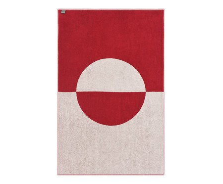 Toalha de Praia Phuket Vermelho e Off-White | Westwing