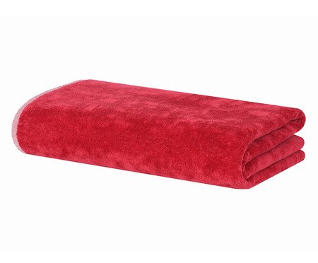 Toalha de Praia Phuket Vermelho e Off-White | Westwing