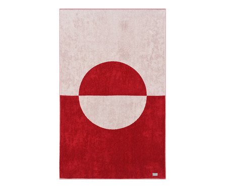 Toalha de Praia Phuket Vermelho e Off-White | Westwing