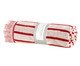 Toalha de Praia com franja Riviera Vermelho e Off-White, red | WestwingNow
