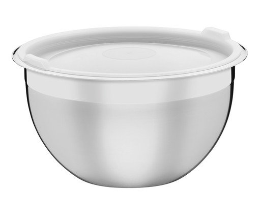 Bowl em Inox Vittra com Tampa - Prata, Prata | WestwingNow