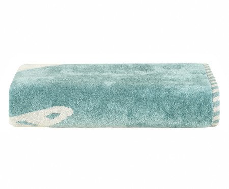 Toalha de Praia Sardinha Azul e Off-White | Westwing