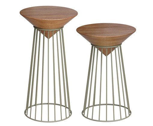 Conjunto de Mesas Axis, wood pattern | WestwingNow