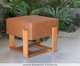 Pufe Bonjour Caramelo, wood pattern | WestwingNow