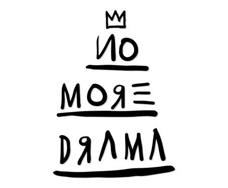 Placa Decorativa No More Drama em Madeira | Westwing