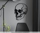 Placa Decorativa Skull em Madeira Preto, black | WestwingNow
