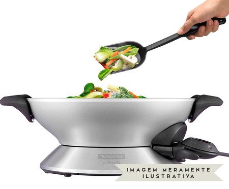 Panela Wok Chef Elétrica Prata by Breville | Westwing