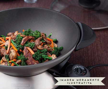 Panela Wok Chef Elétrica Prata by Breville | Westwing