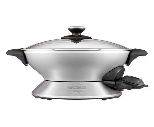 Panela Wok Chef Elétrica Prata by Breville, Prata | WestwingNow