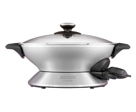 Panela Wok Chef Elétrica Prata by Breville