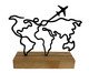 Escultura de Mesa Mapa Mundi, black | WestwingNow