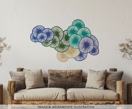 Jogo de Placas Decorativas Fundo do Mar em Madeira | Westwing