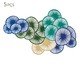 Jogo de Placas Decorativas Fundo do Mar em Madeira, multicolor | WestwingNow