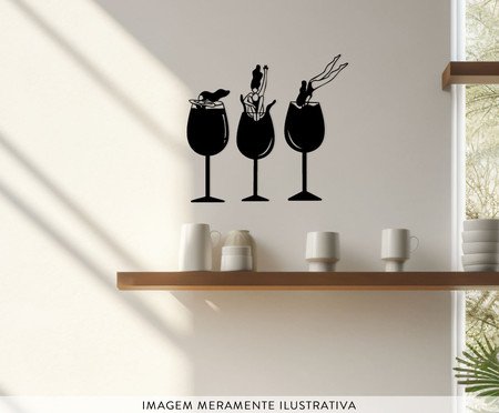 Placa Decorativa Taça dos Sonhos em Madeira | Westwing