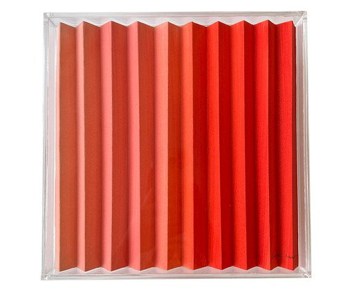 Quadro Degradê Coral, Vermelho | WestwingNow