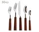 Faqueiro em Inox Garbo Goldwood, Marrom | WestwingNow