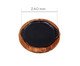Conjunto Chapa Petisco Redonda e Suporte de Madeira, Preto | WestwingNow