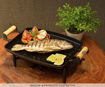 Rechaud 2000 Grill Alça de Madeira | Westwing