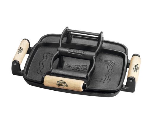 Sanduicheira Grill Real Alça de Madeira, Preto | WestwingNow
