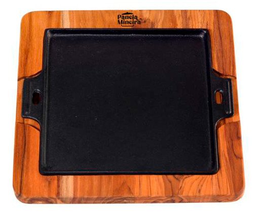 Jogo Chapa de Ferro com Suporte Sopedete V, Preto | WestwingNow