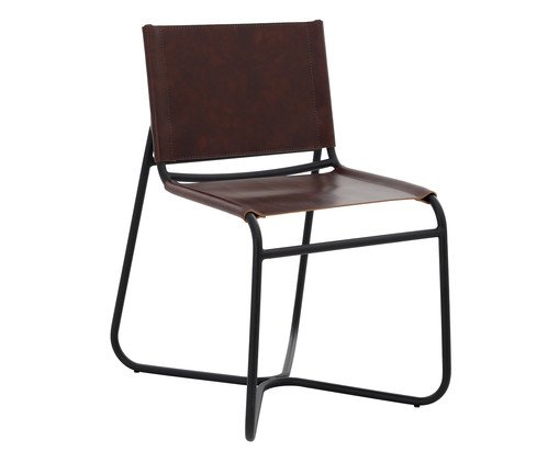 Cadeira em Couro Ling Tabaco II, brown | WestwingNow