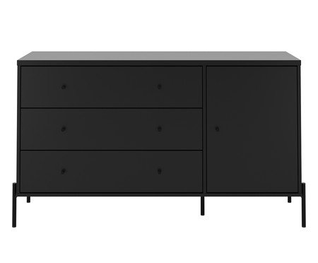 Comoda Jasper 4P Preto Fosco | Westwing