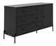 Comoda Jasper 4P Preto Fosco, black | WestwingNow