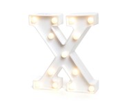 Luminária de Mesa de Led Decorativa  Letra X - Branco | WestwingNow