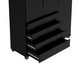 Roupeiro Allen 3P Preto Fosco, black | WestwingNow