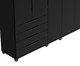 Roupeiro Allen 5P Preto Fosco, black | WestwingNow