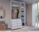 Roupeiro Look 3P Branco Fosco, white | WestwingNow