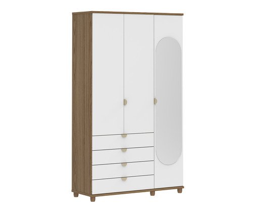 Roupeiro Look 3P Freijo, white | WestwingNow