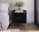 Mesa Cabeceira Yves Preto Fosco, black | WestwingNow