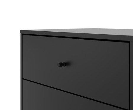 Mesa Cabeceira Jasper Preto Fosco | Westwing