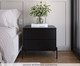 Mesa Cabeceira Jasper Preto Fosco, black | WestwingNow