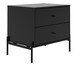 Mesa Cabeceira Jasper Preto Fosco, black | WestwingNow