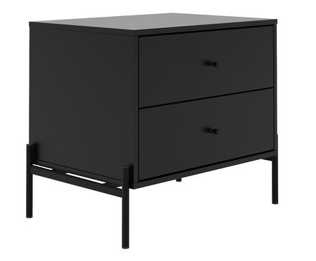 Mesa Cabeceira Jasper Preto Fosco | Westwing