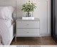 Mesa Cabeceira Jasper Off-White, Off White | WestwingNow
