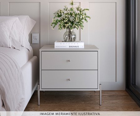 Mesa Cabeceira Jasper Off-White | Westwing