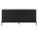 Comoda Jasper 6 Gavetas Preto Fosco, black | WestwingNow