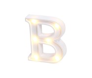 Luminária de Mesa de Led Decorativa  Letra B - Branco | WestwingNow
