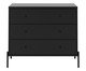 Comoda Jasper 3 Gavetas Preto Fosco, black | WestwingNow