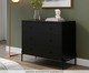 Comoda Jasper 3 Gavetas Preto Fosco, black | WestwingNow