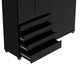 Roupeiro Allen 4P Preto Fosco, black | WestwingNow