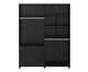 Roupeiro Allen 4P Preto Fosco, black | WestwingNow