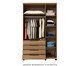 Roupeiro Allen 3P Freijo, wood pattern | WestwingNow