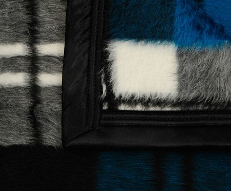 Cobertor Acalanto Escocês Azul Petróleo | Westwing