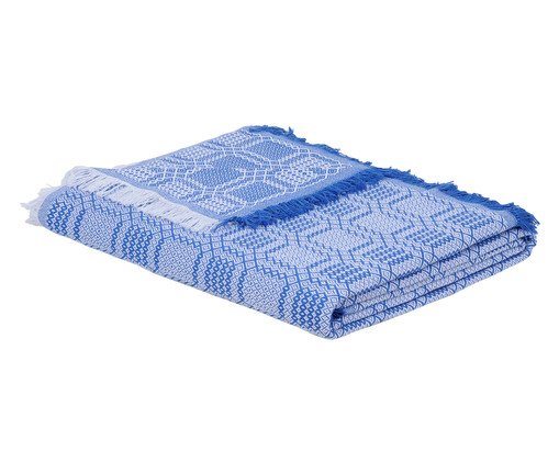 Manta Ouro Preto Especial Decor Azul Royal, blue,multicolor | WestwingNow