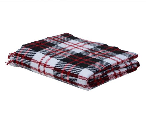 Manta Augusta Vermelha, white,black,red | WestwingNow